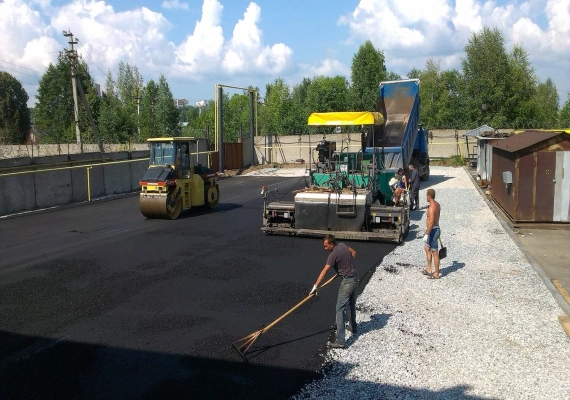 Устройство автодорог в Нижнем Валуева и Новомосковском районе